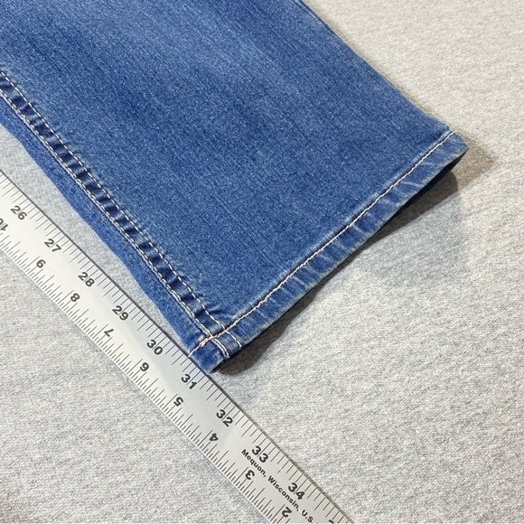 Twentyone Black Jeans Women 9/10R Blue Low Rise Slim Boot Sequins Casual Denim - Picture 16 of 16